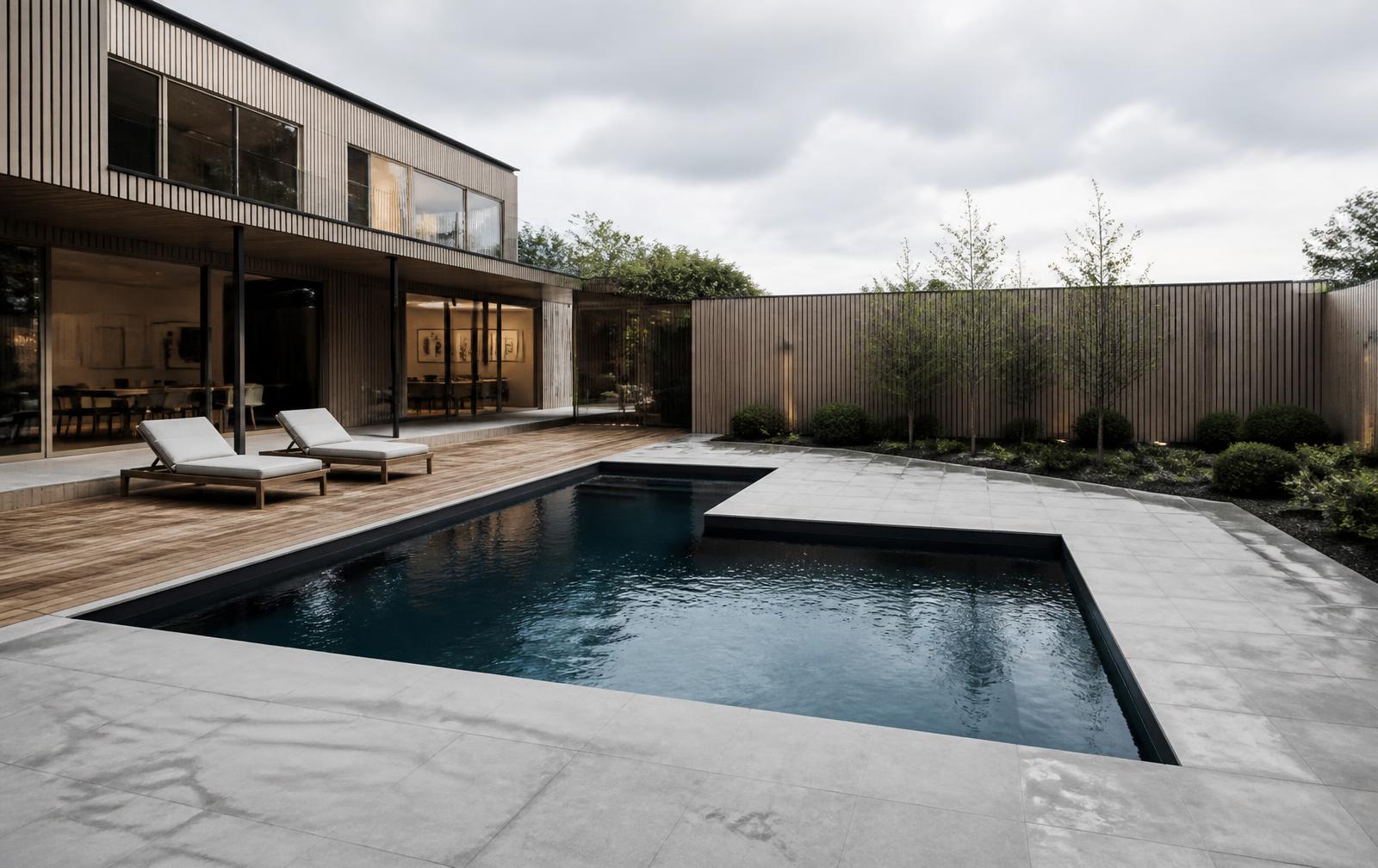 Betong pool – L-form